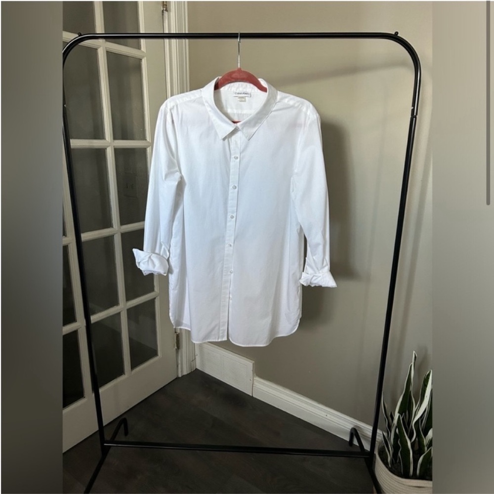 Calvin Klein Oversized Tunic Length Blouse (L)